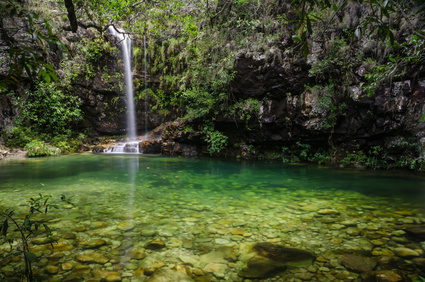 Loquinhas waterfall in Brazil